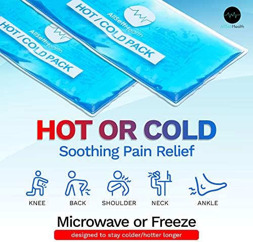 אריזות קרח ג'ל חמות וקרות לשימוש חוזר לפציעות | קומפרס קר, חבילת קרח, חבילות קרח ג'ל, חבילה